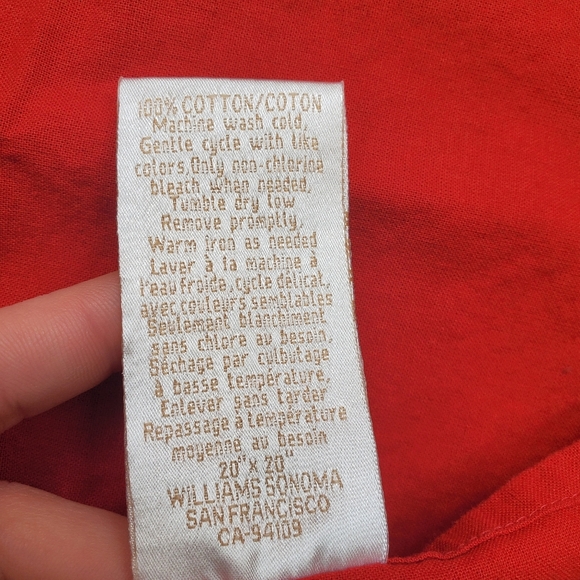 Williams Sonoma rooster‎ French print cotton napkins 20 x 20 (3) - Picture 7 of 8